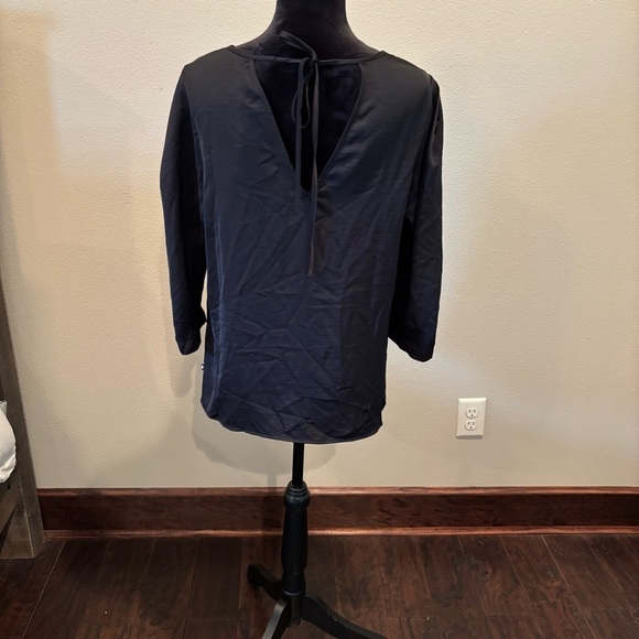 NWT Karl Lagerfeld Black 3/4 Sleeve Blouse Top,Medium, Office Casual Lightweight - Picture 11 of 15